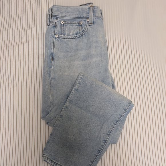 Madewell Sky Blue Straight Leg Jeans - Picture 6 of 10
